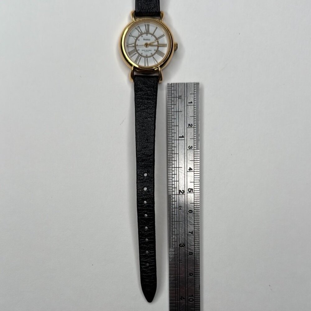 Vintage Armitron Quartz Women's Analog Watch Japanese Movement Leather Untested - Picture 8 of 9